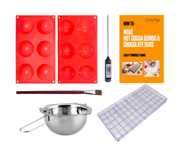 Hot Cocoa Bombs and Chocolate Bar Making Kit | A Do It Yourself Kit For Making Custom Hot Cocoa Bombs And Chocolate Bars At Home