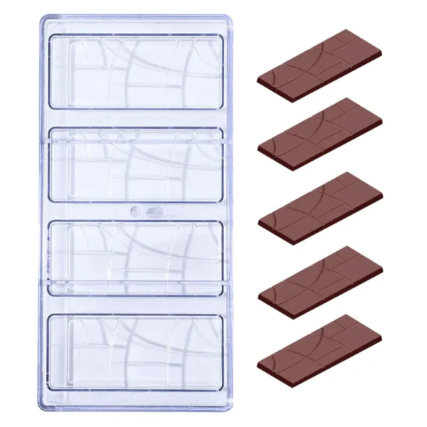 Chocolate Bar Making Mold | Hard Mold For Making Professional Chocolate Bars At Home Or Commercially