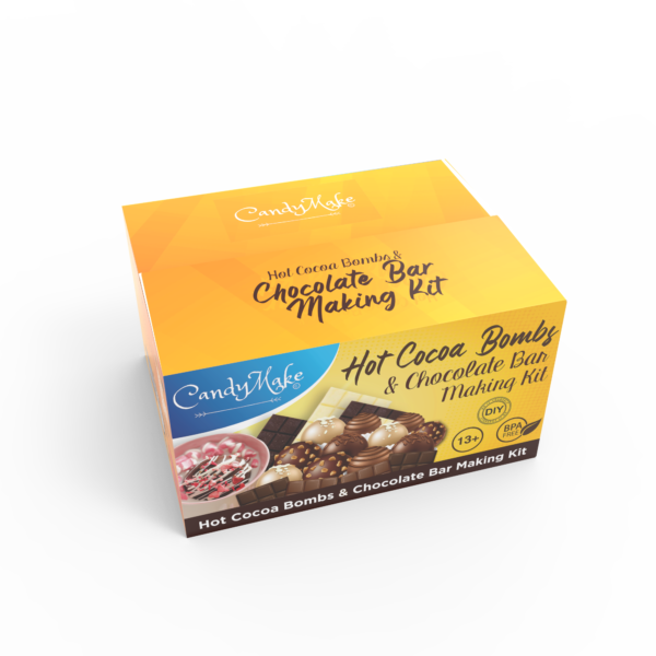 Hot Cocoa Bombs and Chocolate Bar Making Kit | A Do It Yourself Kit For Making Custom Hot Cocoa Bombs And Chocolate Bars At Home | Easy and Fun | Holiday Edition
